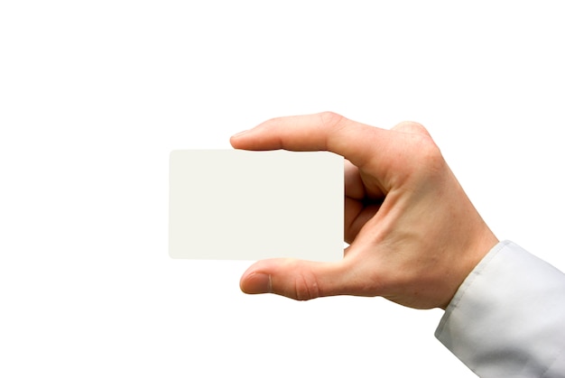 Blank Business Card Stock Photo - Download Image Now - Greeting Card, Human  Hand, Business Card - iStock