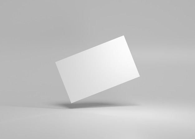 Business card mock up with gray background