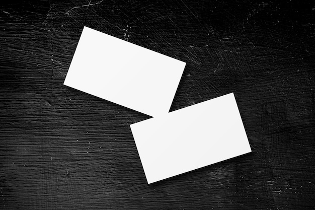 Business card mockup isolated