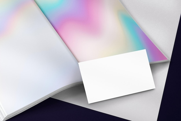 Business card png mockup transparent design corporate identity