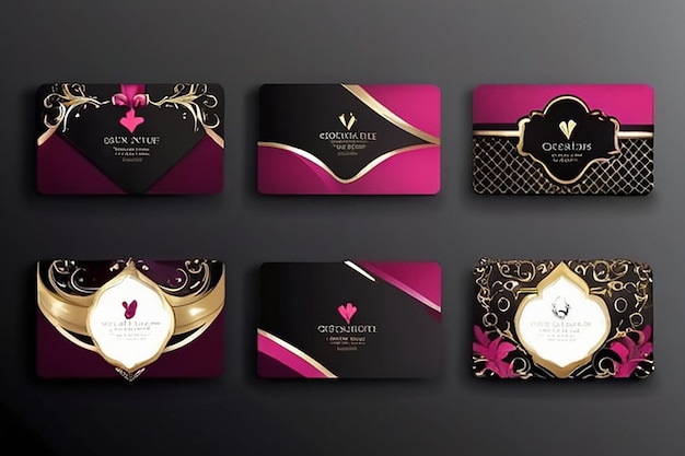 Business Card Set Vector illustration