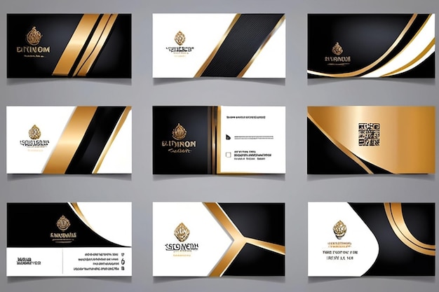 Business Card Set Vector illustration