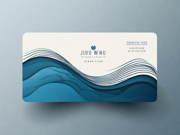 Photo business card template design
