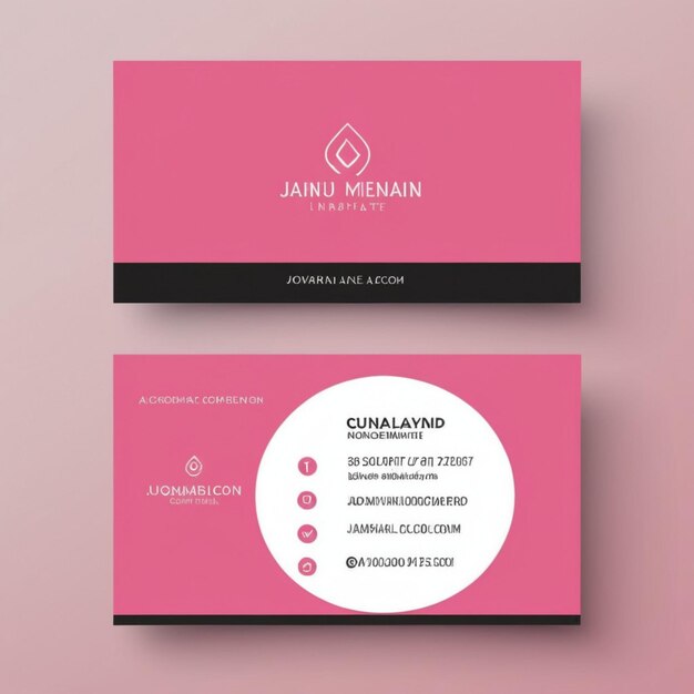 Business card template