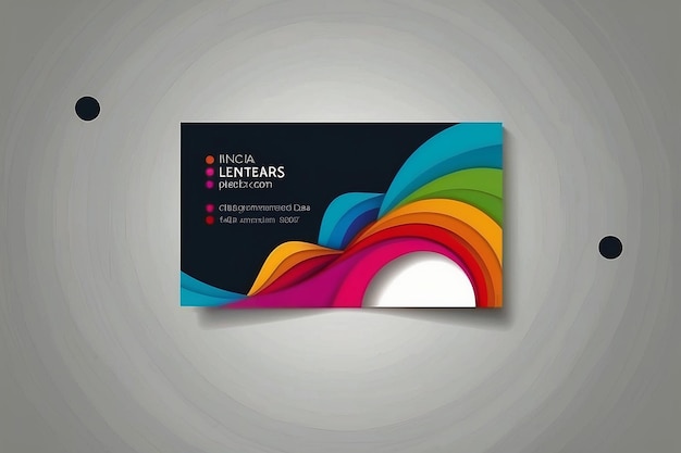 Photo business card vector background