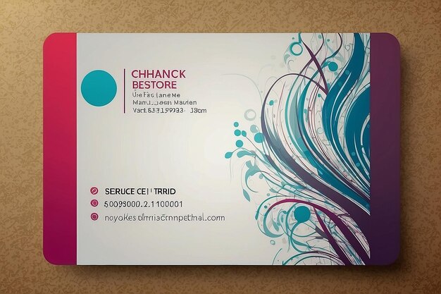 Photo business card vector background