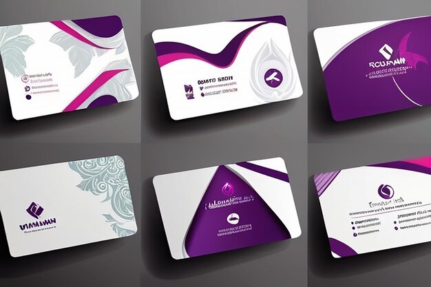 Photo business card vector background