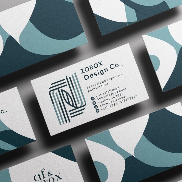 a business card with a business card that says quot zig zag quot