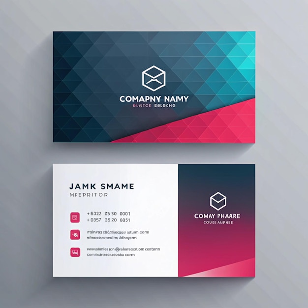 a business card with the company name  company  on it