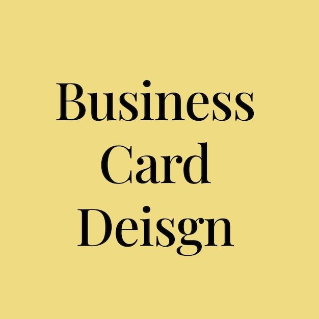 Business card