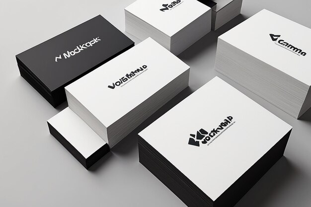 Business cards blank mockup template