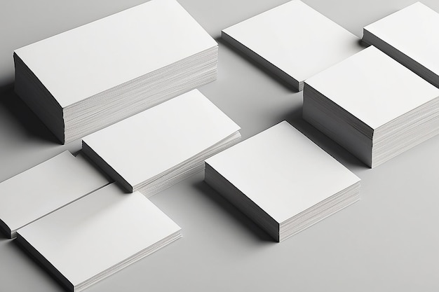 Business cards blank mockup template