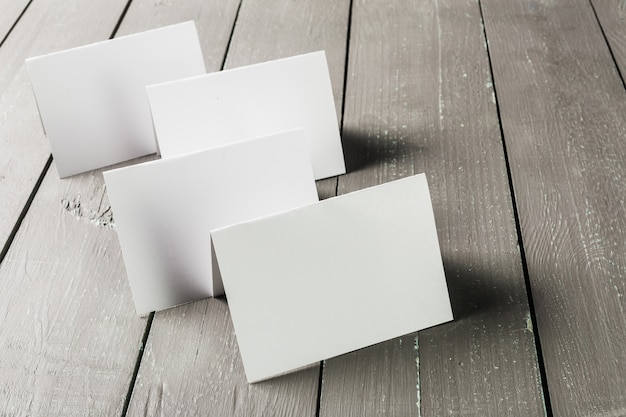 Photo business cards blank mockup