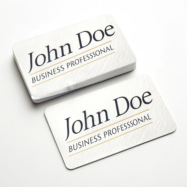 존 도 (John Doe) 라는 이름이 새겨진 비지니스카드
