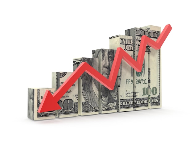 Business Chart with Dollar Image