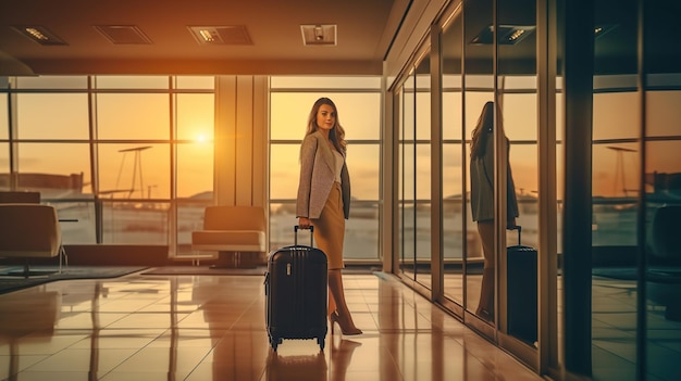 business clothes woman travel woman airport travel departure delay departure