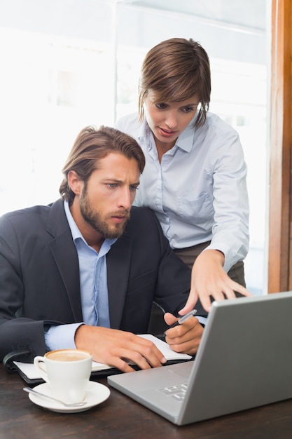 Business colleagues having a meeting