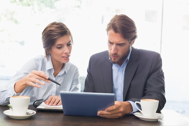 Business colleagues having a meeting