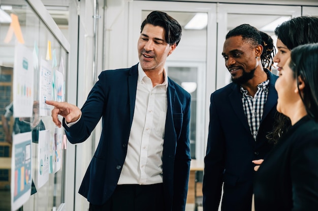 Business colleagues working at office