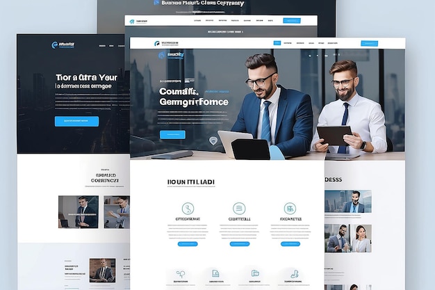 business company landing page template
