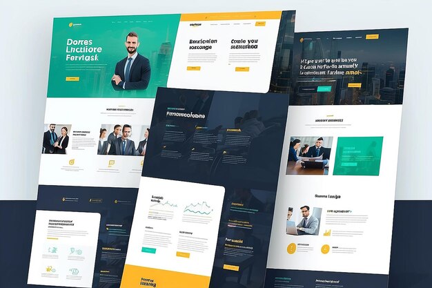 business company landing page template