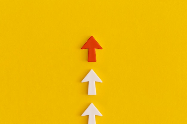 Business concept groei succesproces Bovenaanzicht met kopie ruimte Plat leggen