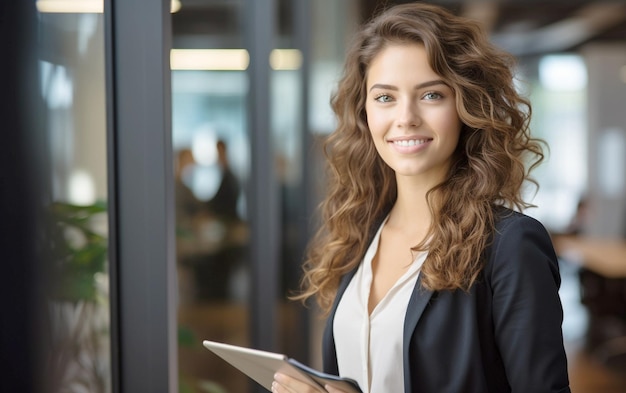 Business Confidence Smiling Successful Woman