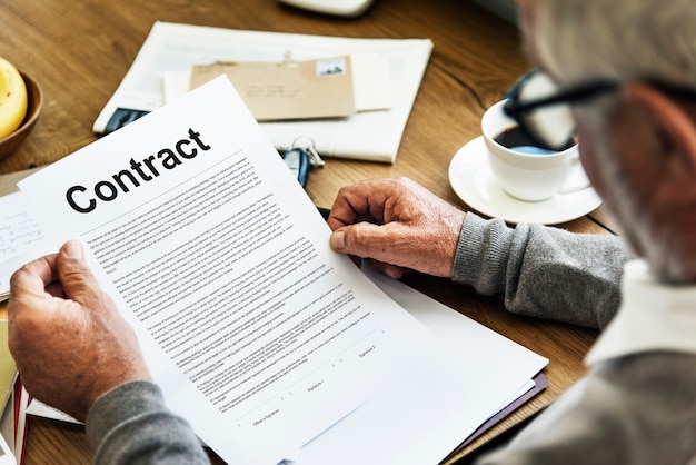 Business Contract Terms Legal Agreement Concept