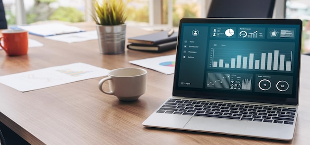 Business data dashboard analysis by ingenious computer software