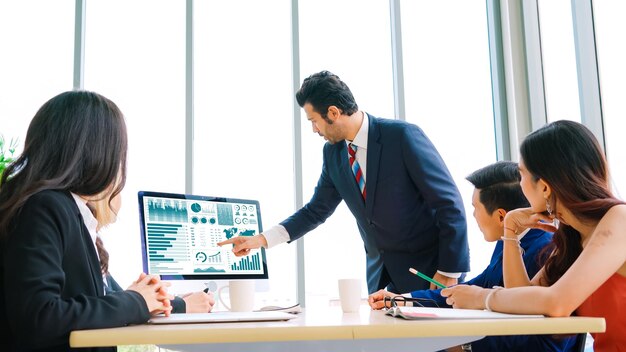 巧妙なコンピュータソフトウェアによるビジネスデータダッシュボード分析