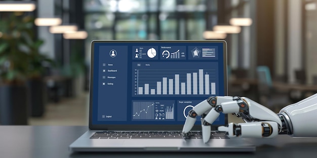 Business data dashboard biedt snelle business intelligence analytische