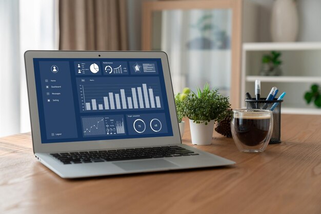 Business data dashboard provide modish business intelligence analytic