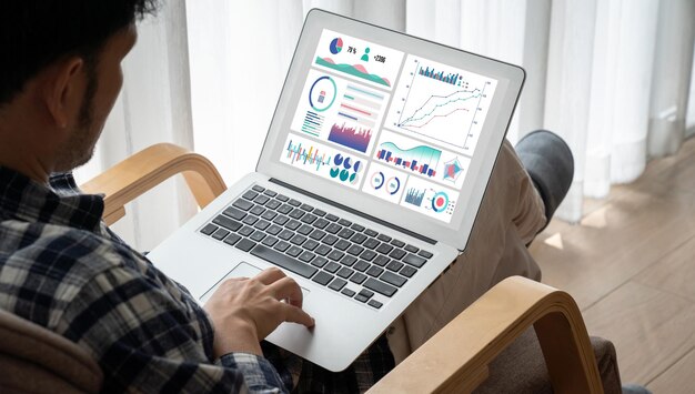 Business data dashboard provide modish business intelligence analytic