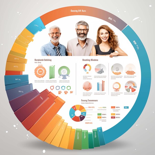 Foto analisi infografica dei dati aziendali