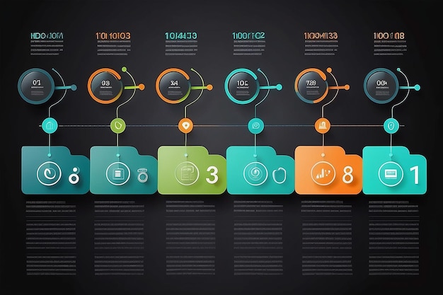 Business data visualisatie tijdlijn infografische iconen ontworpen voor abstracte achtergrond sjabloon mijlpaal element modern