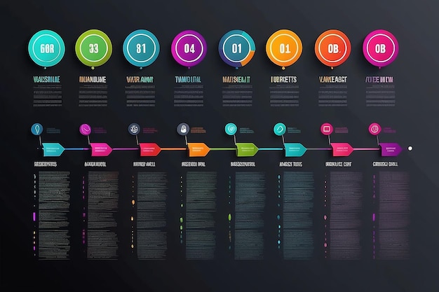 Business data visualization timeline infographic icons designed for abstract background template milestone element modern diagram process technology digital marketing