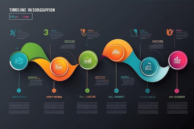 Business data visualization timeline infographic icons designed for abstract background template milestone element modern diagram process technology