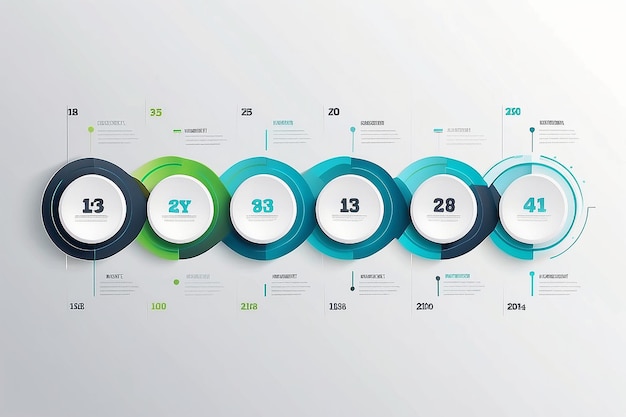 Business data visualization timeline infographic icons designed for abstract background template milestone element modern diagram