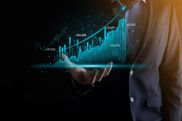 business developer hand using board framework on virtual modern computer showing innovation agile software development lean project management tool fast changes conceptdocument management system dms