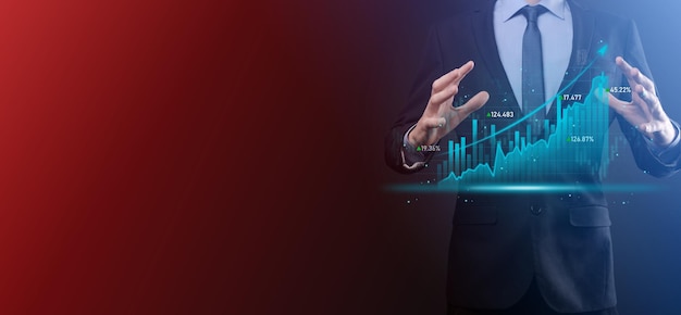 business developer hand using board framework on virtual modern computer showing innovation agile software development lean project management tool fast changes conceptdocument management system dms