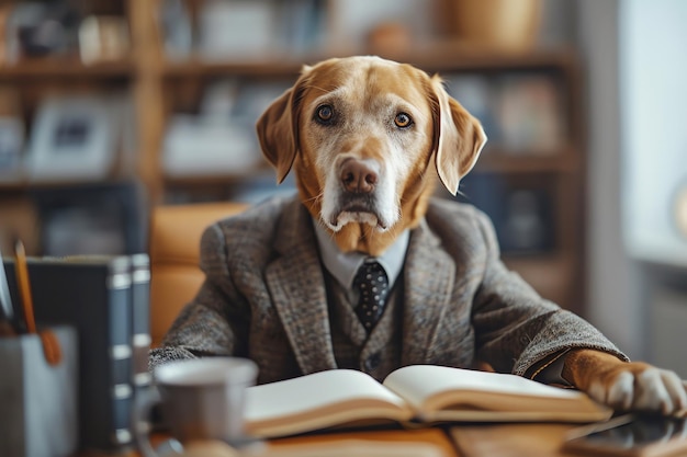 写真 ビジネス犬 ai ゲネレーター