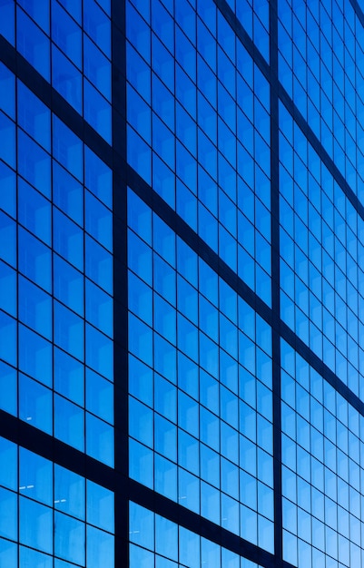 Business and finance center with skyscrapers in blue tones in Paris