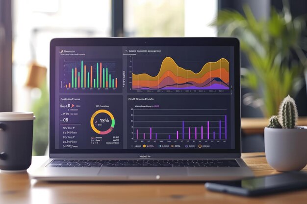 Business finance chart document report Generative AI