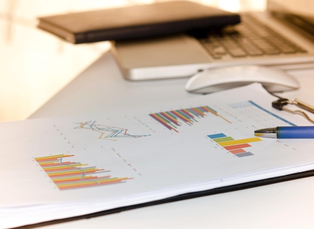 business financial graph