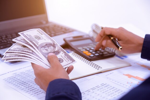 Photo business financing accounting banking concept.