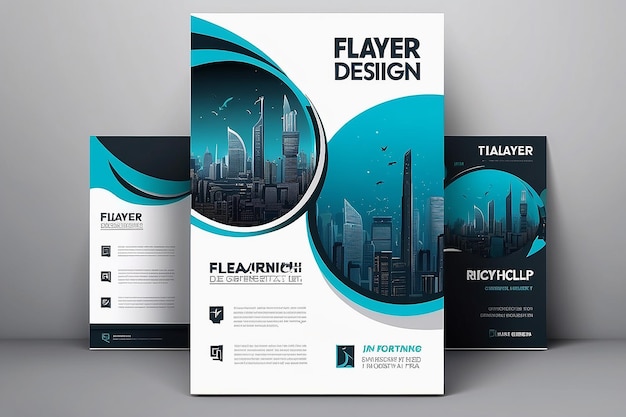 Photo business flyer template