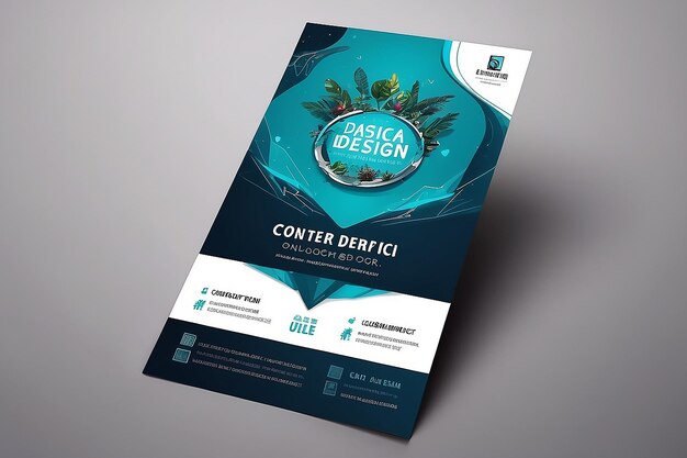 Photo business flyer template