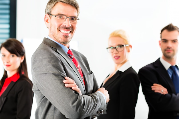 Business, group of businesspeople in office