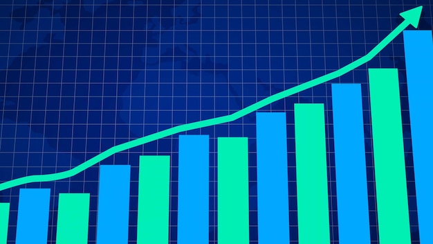 Business Growth Graph Rising And Success Arrow