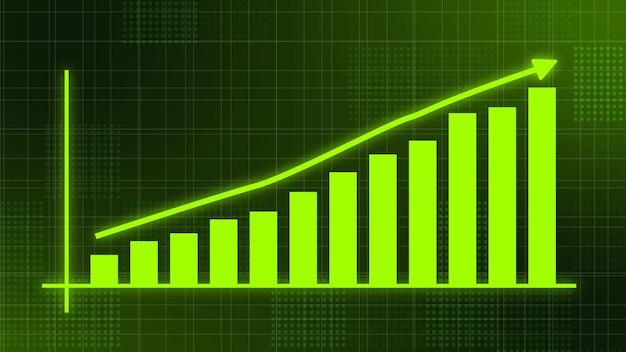 Business Growth Graph Rising And Success Arrow